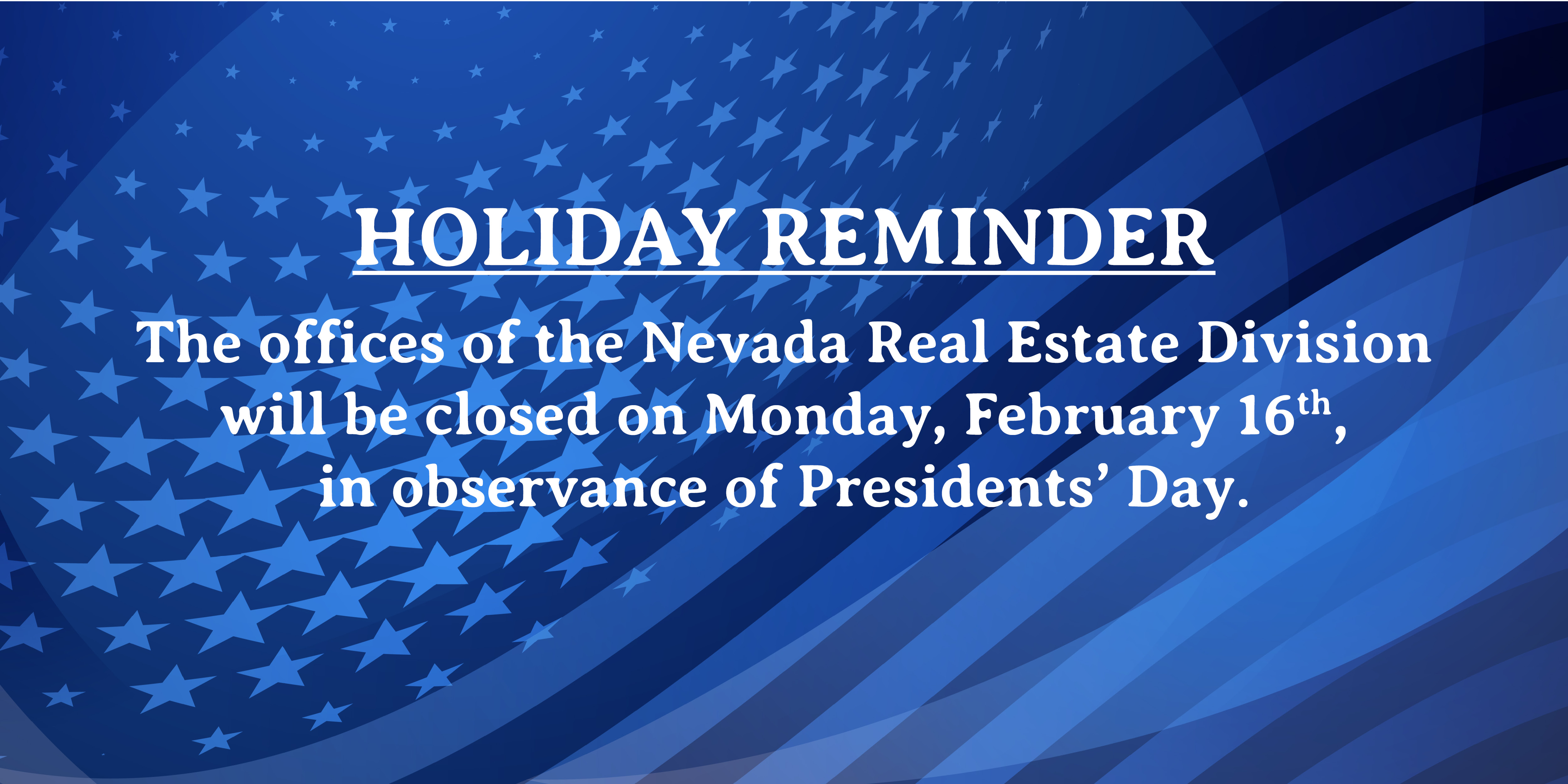 Presidents' Day Office Closure